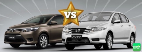 So sánh ôtô sedan nhỏ Honda City và Toyota Vios