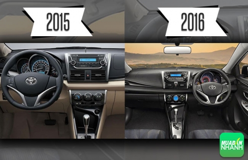 Nội thất đổi mới của Toyota Vios 2016
