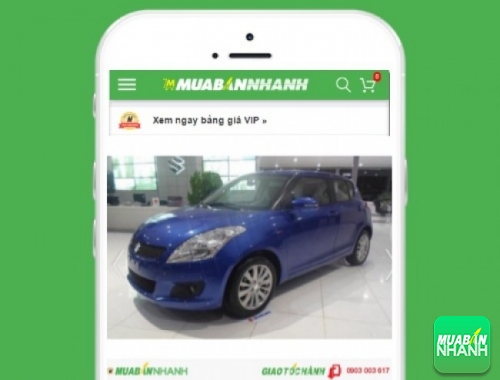 Suzuki Swift - sản phẩm đang bán trên mạng xã hội MuaBanNhanh