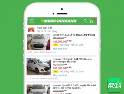 Giá xe Hyundai i10 trên mạng xã hội MuaBanNhanh