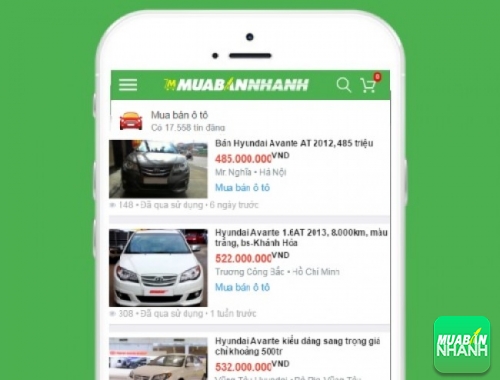 Giá xe Hyundai Avante trên mạng xã hội MuaBanNhanh