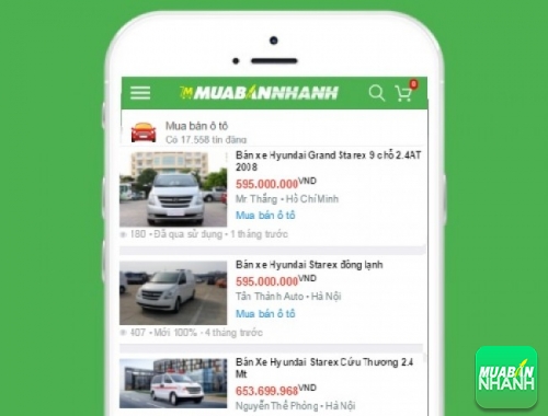 Giá xe Hyundai Starex trên mạng xã hội MuaBanNhanh
