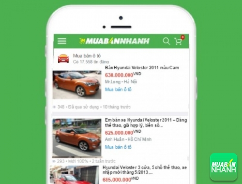 Giá xe Hyundai Veloster trên mạng xã hội MuaBanNhanh