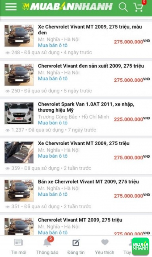 xe giá rẻ tại Mua bán nhanh
