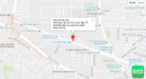 Bản đồ đường đi Đại lý Ô tô Sài Gòn