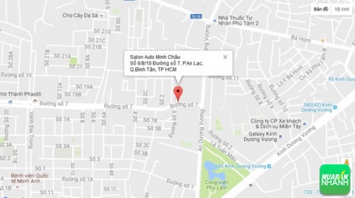 Bản đồ đường đi đến Salon Auto Minh Châu