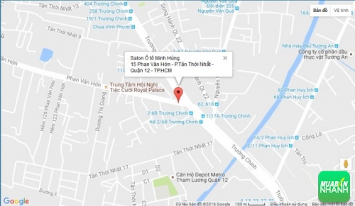 Bản đồ đường đi đến Salon Ô tô Minh Hùng TPHCM