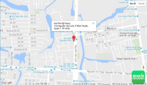 Bản đồ đường đi đến Đại lý Kia Phú Mỹ Hưng TPHCM