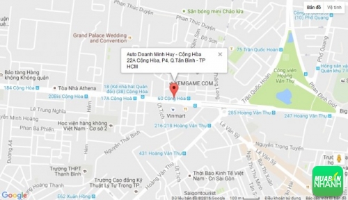 Bản đồ đường đi đến Salon Auto Doanh Minh Huy - Cộng Hòa TPHCM