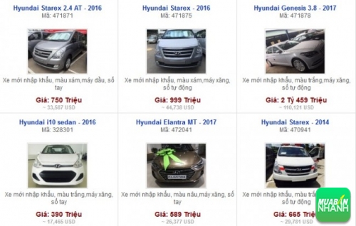 Các dòng xe đang bán tại Đại lý Hyundai Ngọc An - Nam Kỳ Khởi Nghĩa TPHCM
