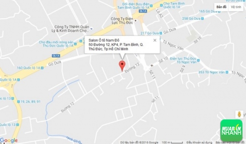 Bản đồ đường đi đến Salon Ô tô Nam Đô Tp Hồ Chí Minh