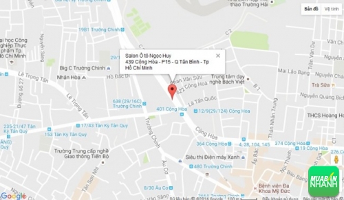 Bản đồ đường đi đến Salon Ô tô Ngọc Huy Tp Hồ Chí Minh