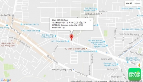 Bản đồ đường đi đến Salon Ô tô Chợ ô tô Sài Gòn TP HCM