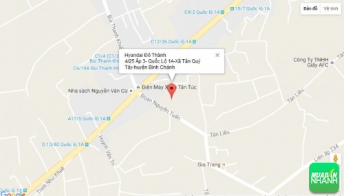 Bản đồ đường đi đến Đại lý Hyundai Đô Thành TPHCM