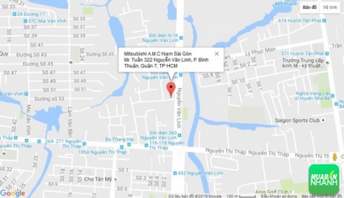 Bản đồ đường đi đến Đại lý Mitsubishi A.M.C Nam Sài Gòn