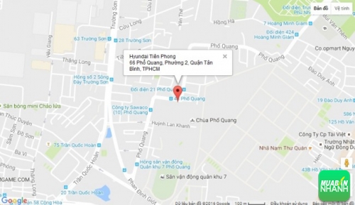 Bản đồ đường đi đến Đại lý Hyundai Tiên Phong TPHCM