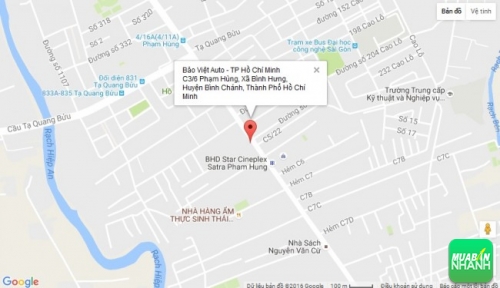 Bản đồ đường đi đến Salon Ô tô Bảo Việt Auto - TP Hồ Chí Minh