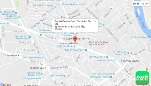 Bản đồ đường đi đến Đại lý Toyota Đông Sài Gòn - Chi Nhánh Gò Vấp - TPHCM