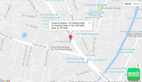 Bản đồ đường đi đến Đại lý Toyota An Sương - CN Trường Chinh TP. HCM