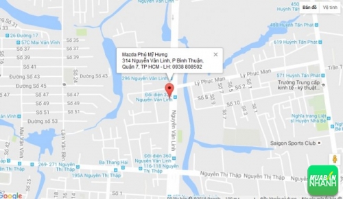 Bản đồ đường đi đến Đại lý Mazda Phú Mỹ Hưng TP HCM