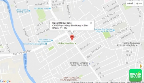 Bản đồ đường đi đến Salon Ô tô Duy Sang TP HCM