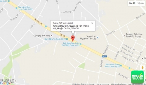 Bản đồ đường đi đến Salon Ôtô Việt Hải Hà TPHCM
