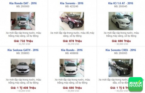 Các dòng xe đang bán tại Đại lý Kia Nguyễn Văn Trỗi TP. HCM