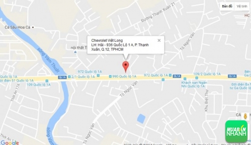 Bản đồ đường đi đến Đại lý Chevrolet Việt Long TPHCM