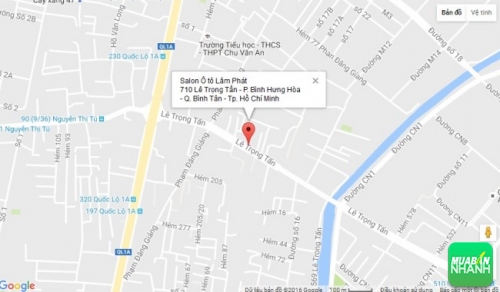 Bản đồ đường đi đến Salon Ô tô Lâm Phát Tp. Hồ Chí Minh