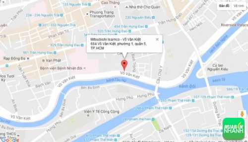 Bản đồ đường đi đến Đại lý Mitsubishi Isamco - Võ Văn Kiệt TP. HCM