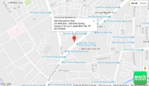 Bản đồ đường đi đến Đại lý GM Chevrolet An Thái TP Hồ Chí Minh