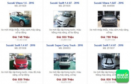 Các dòng xe đang bán tại Đại lý Suzuki Đại Lợi TP HCM