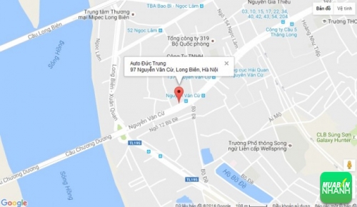 Bản đồ đường đi đến Salon Auto Đức Trung Long Biên Hà Nội