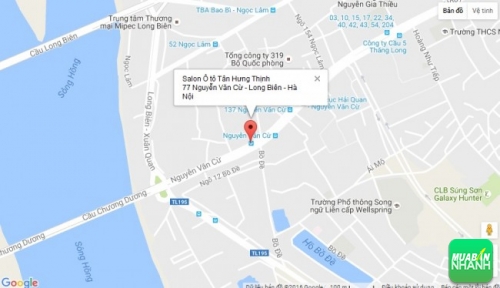 Bản đồ đường đi đến Salon Ô tô Tân Hưng Thịnh Long Biên - Hà Nội