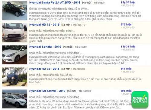 Các dòng xe đang bán tại Đại lý Hyundai Giải Phóng Hà Nội