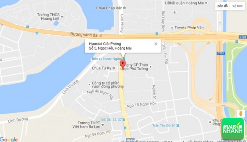 Bản đồ đường đi đến Đại lý Hyundai Giải Phóng Hà Nội
