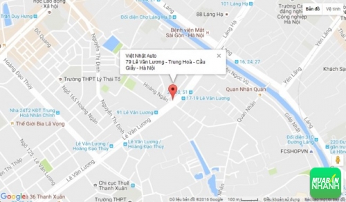 Bản đồ đường đi đến Salon xe ôtô Việt Nhật Auto Cầu Giấy - Hà Nội