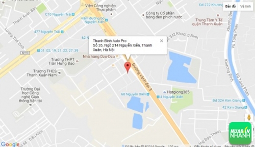 Bản đồ đường đi đến Salon Thanh Bình Auto Pro Thanh Xuân, Hà Nội