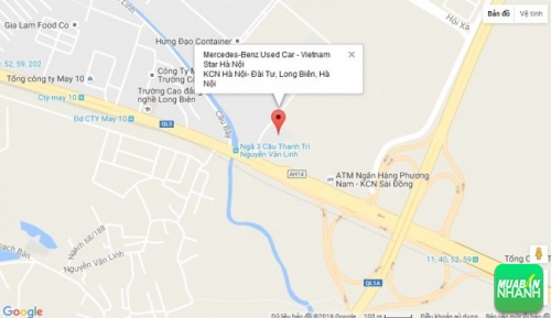 Bản đồ đường đi đến Đại lý Mercedes-Benz Used Car - Vietnam Star Hà Nội