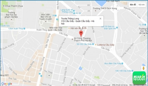 Bản đồ đường đi đến Đại lý Toyota Thăng Long Hà Nội