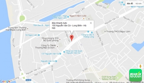 Bản đồ đường đi đến Salon Auto Bảo Khanh Long Biên - Hà Nội