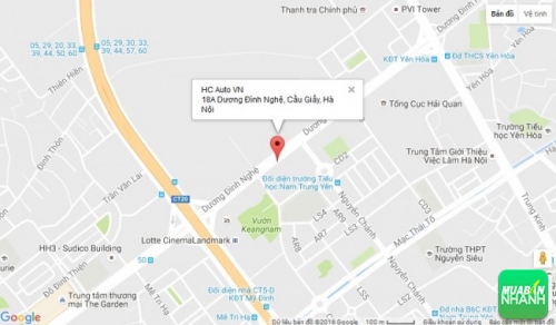 Bản đồ đường đi đến Salon HC Auto VN Hà Nội