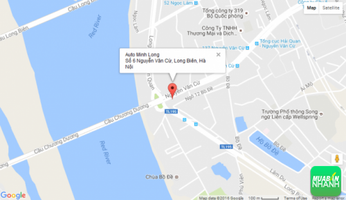 Bản đồ đường đi đến Salon Auto Minh Long Hà Nội