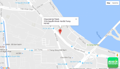 Bản đồ đường đi đến Đại lý Chevrolet Hà Thành Hà Nội