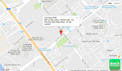 Bản đồ đường đi đến Salon Ô tô Hưng Phát Thanh Xuân - Hà Nội