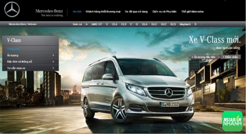 ngoại hình của xe Mercedes-Benz Vito mang đúng “chất” bóng bẩy kiểu Đức
