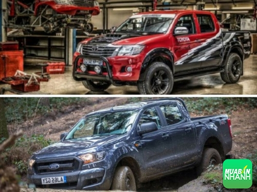 Vận hành Ford Ranger 2016 và Toyota Hilux 2016