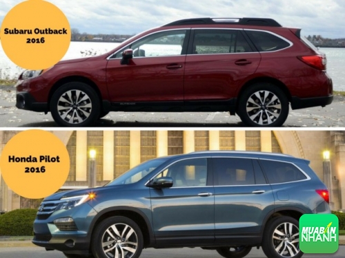 SUV hạng trung chọn Honda Pilot 2016 hay Subaru Outback 2016?