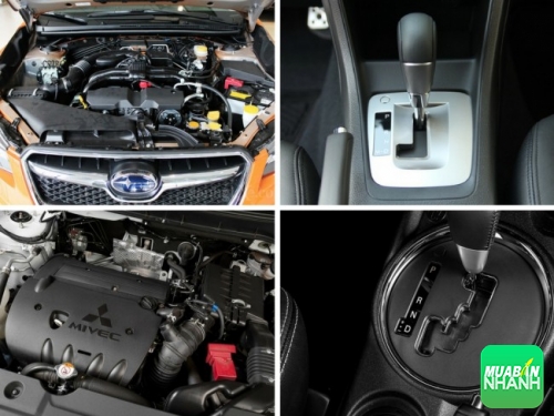 So sánh động cơ Mitsubishi Outlander Sport và Subaru XV 