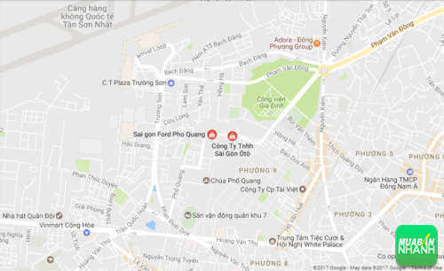 Bản đồ đường đi đến Đại lý Saigon Ford TPHCM